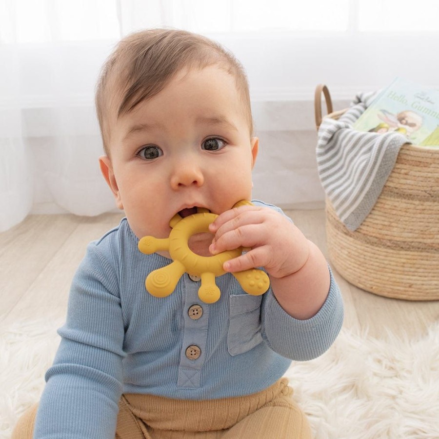 Shop Other Categories Living Textiles Baby Teethers | Playground By Living Textiles Silicone Splash Teether Sunshine