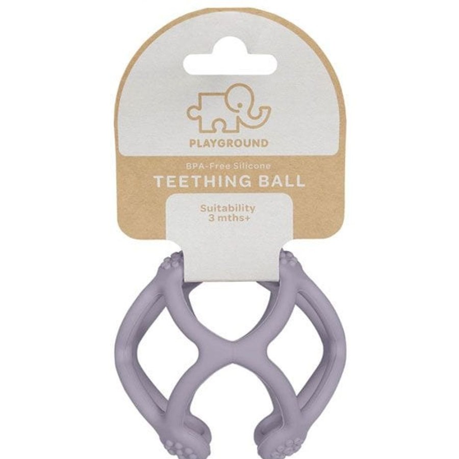 Shop Other Categories Lolli Living Baby Teethers | Playground By Living Textiles Silicone Teething Ball Lilac