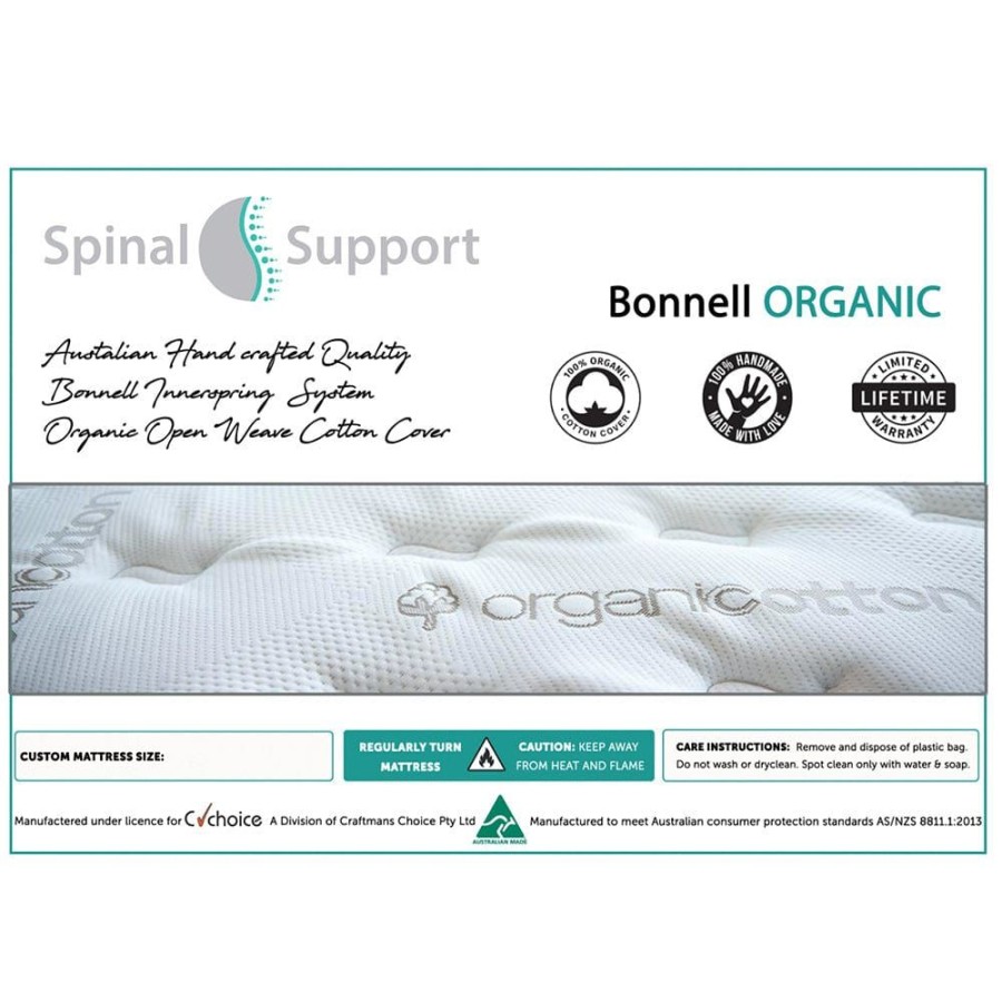 Nursery Furniture Spinal Support | Baby Cot Bonnell Organic Inner Spring Mattress 700 X 1320