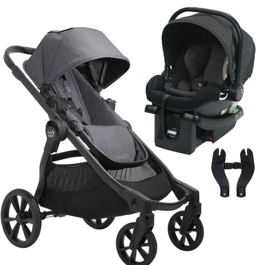 Prams & Strollers Baby Jogger | Baby Jogger City Select 2 Pram, City Go Capsule & Adaptor Package Radiant Slate