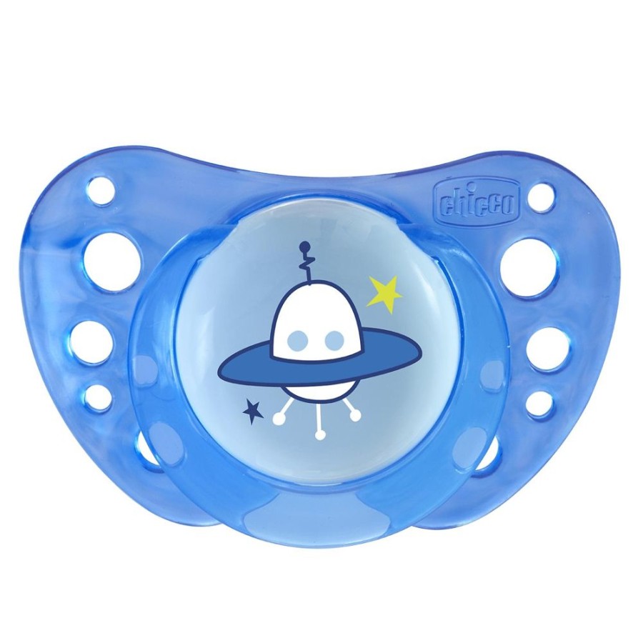 Shop Other Categories Chicco Soothers & Dummies | Chicco Soother Physio Air Silicone 12M+ 2 Pack Blue