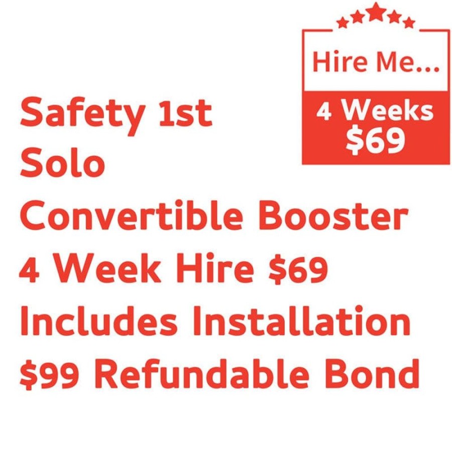 Shop Other Categories Baby Mode Melbourne Superstore Car Seat Hire | Safety 1St Solo Booster 4 Week Hire Includes Installation & $99 Refundable Bond