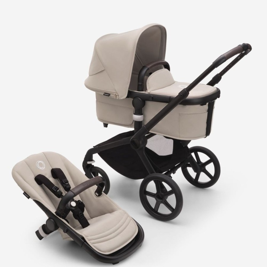 Prams & Strollers Bugaboo | Bugaboo Fox 5 Pram Black/Desert Taupe