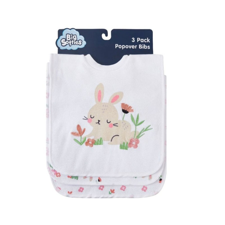 Shop Other Categories Big Softies Feeding Accessories | Big Softies Popover Bibs Bunny