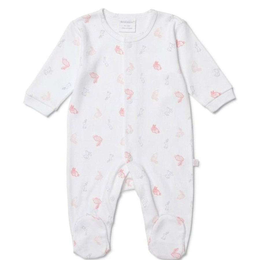 Shop Other Categories Marquise Baby Clothing & Gifts | Marquise Long Sleeve Stud Suit 0000 Bunnies Pink