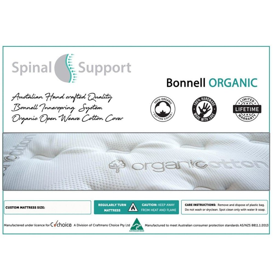 Nursery Furniture Spinal Support | Baby Cot Bonnell Organic Inner Spring Mattress 750 X 1310