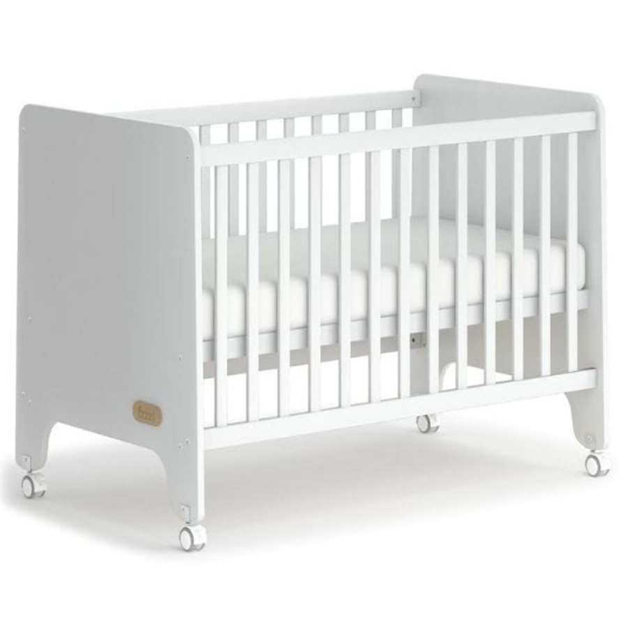 Nursery Furniture Boori Kids Compact Baby Cots | Boori Natty Compact Cot White Barley