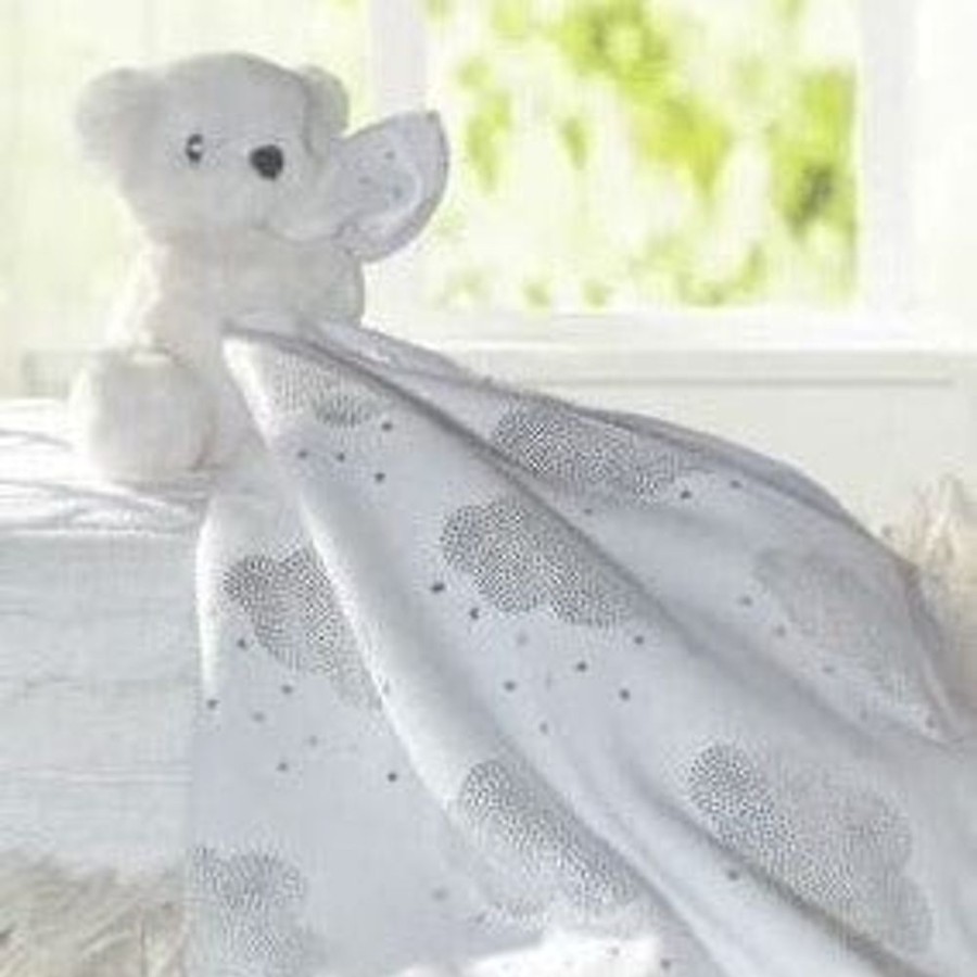 Shop Other Categories Living Textiles Baby Clothing & Gifts | Living Textiles Jersey Security Blanket White Bear