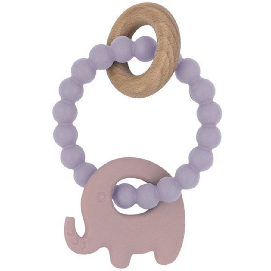 Shop Other Categories Lolli Living Baby Teethers | Playground By Living Textiles Silicone Elephant Teether Lilac