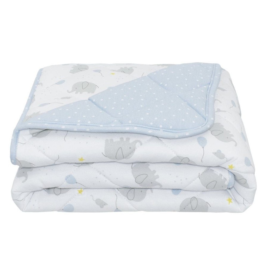 Shop Other Categories Living Textiles Bassinet & Cot Blankets | Living Textiles Jersey Cot Comforter - Mason Mason/Confetti