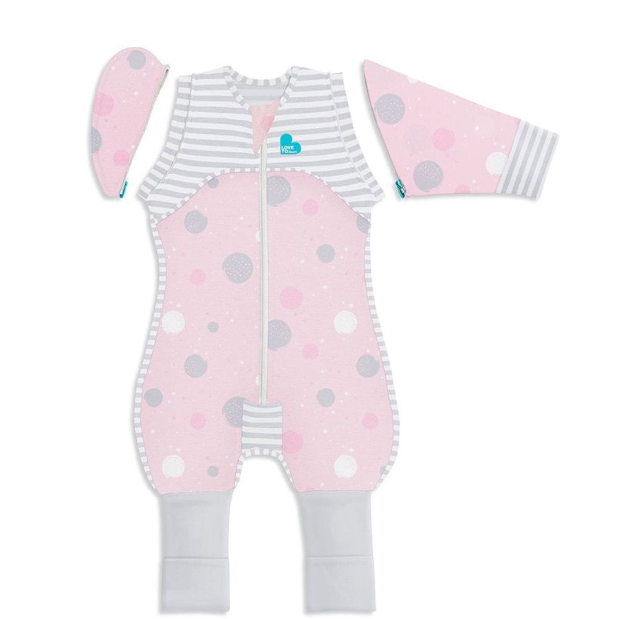 Shop Other Categories Love To Dream Swaddles & Baby Wraps | Love To Dream Transition Suit 0.2 Tog Lite Large 8.5-11Kg Pink