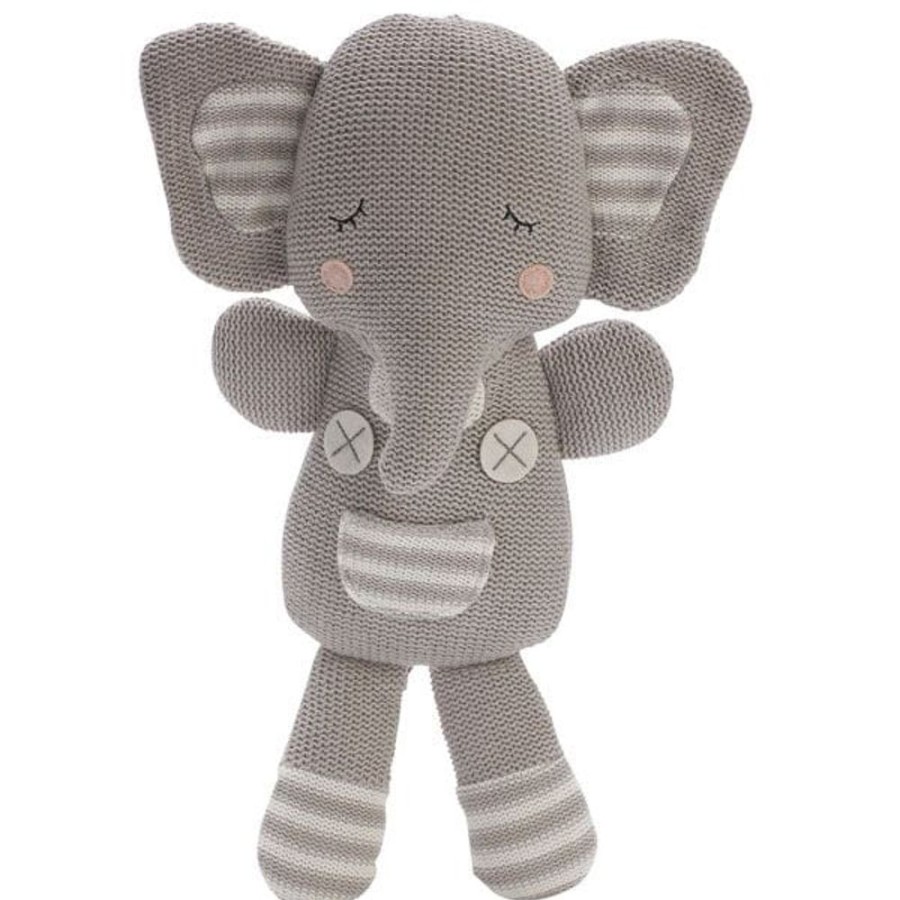 Prams & Strollers Living Textiles Pram & Stroller Toys | Living Textiles Elephant Softie Toy Eli The Elephant