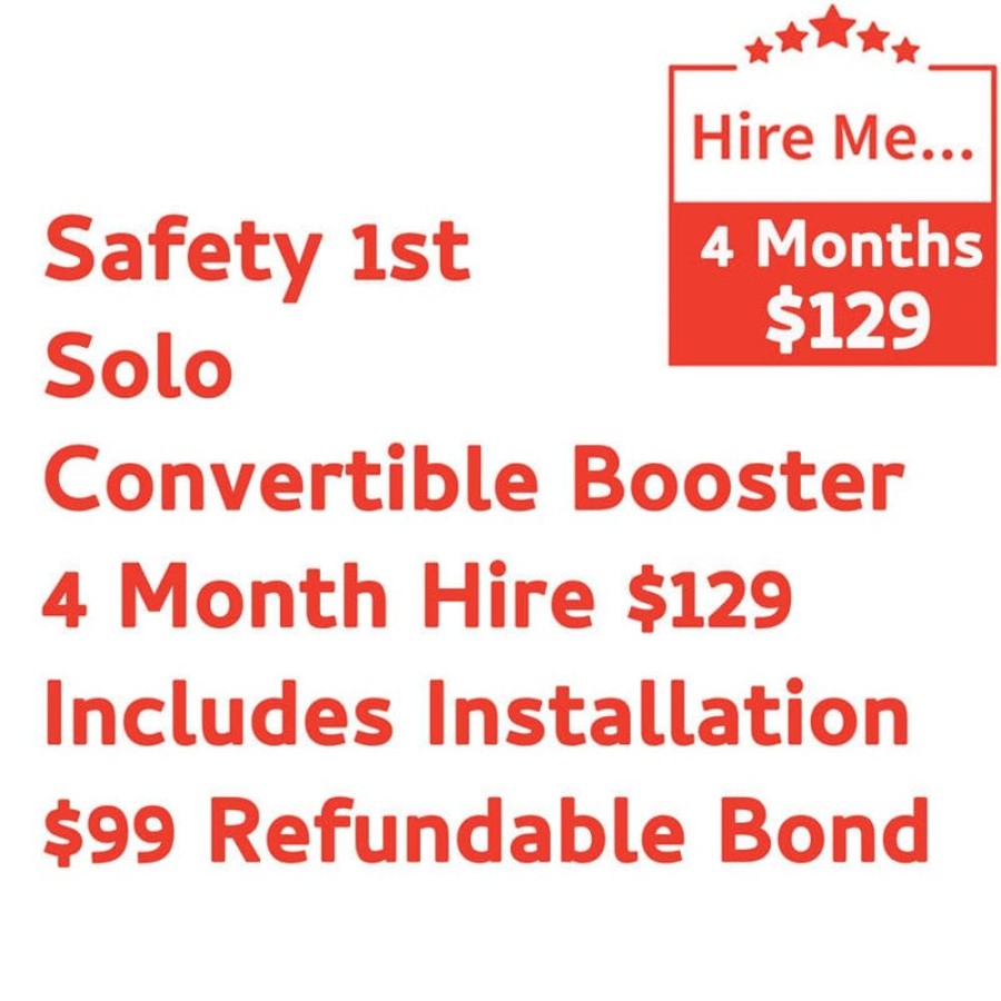 Shop Other Categories Baby Mode Melbourne Superstore Car Seat Hire | Safety 1St Solo Booster 4 Month Hire Includes Installation & $99 Refundable Bond