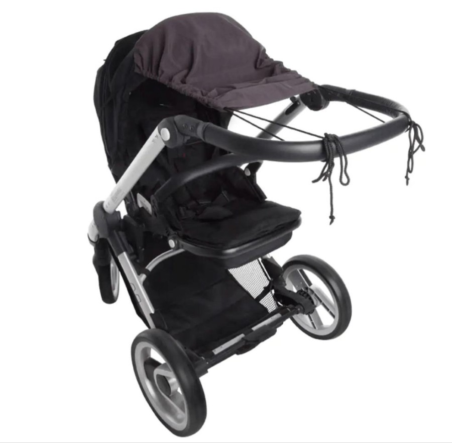 Prams & Strollers Playette Pram Rain & Sun Covers | Playette Stroller Sunshade Charcoal