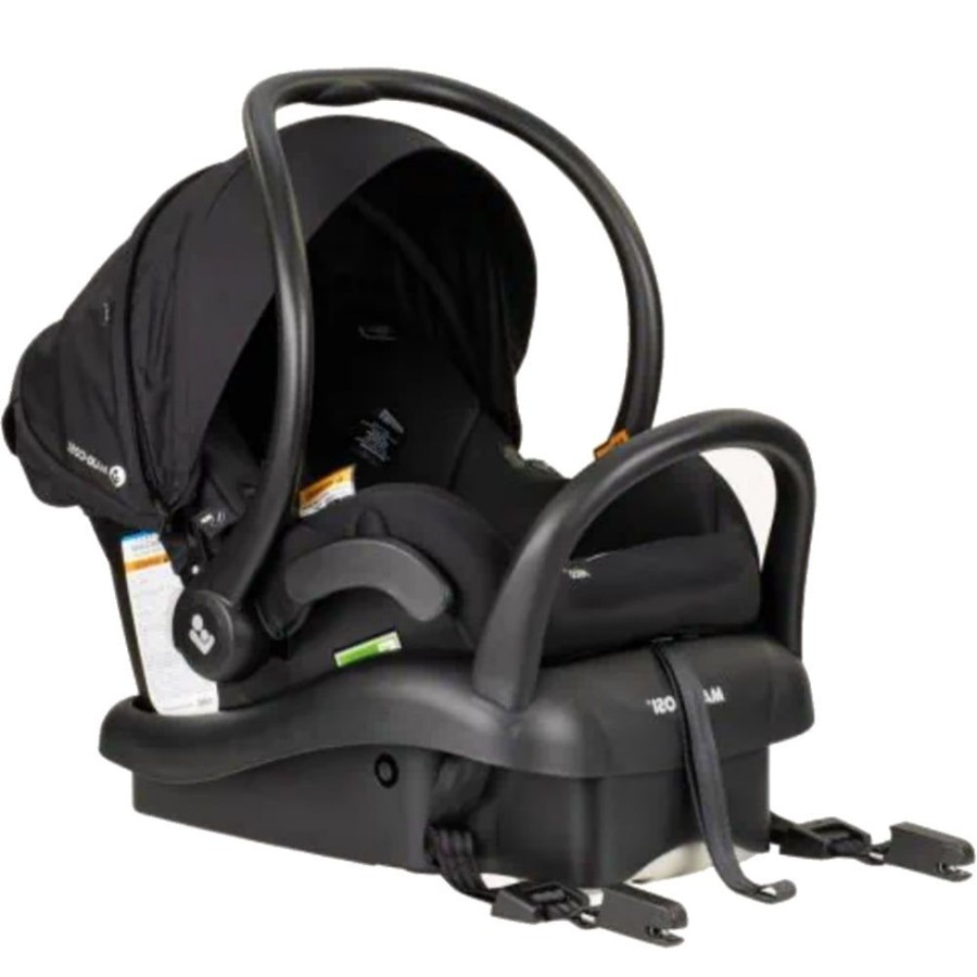 Prams & Strollers Baby Jogger | Baby Jogger City Sights (Rich Black) With Mico Plus Isofix Capsule (Onyx) + Maxi Cosi Adaptor Black/Grey