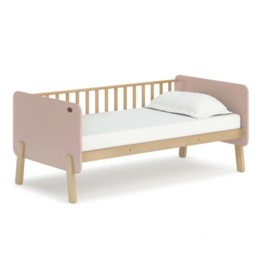 Nursery Furniture Boori Kids | Boori Natty Bedside Bed V23 And Mattress Package Cherry And Almond Cherry/Almond