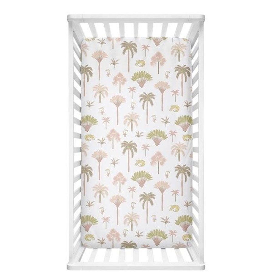 Shop Other Categories Lolli Living Bassinet & Cot Linen | Living Textiles Fitted Sheet Tropical