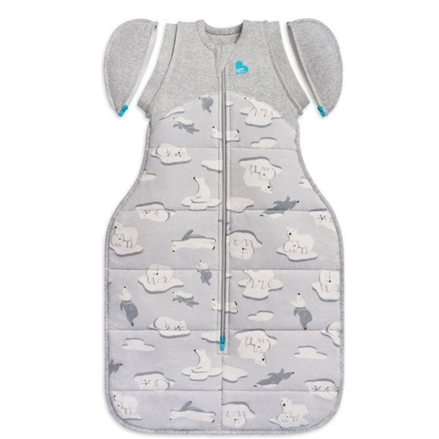 Shop Other Categories Love To Dream Sleeping Bags & Suits | Love To Dream Swaddle Up Transition Bag Warm 3.5 Tog Large South Pole Grey