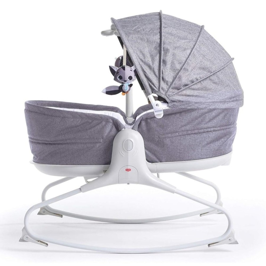 Shop Other Categories Tiny Love Baby Rockers | Tiny Love 3 In 1 Cozy Rocker Napper (With Hood) Heather Grey