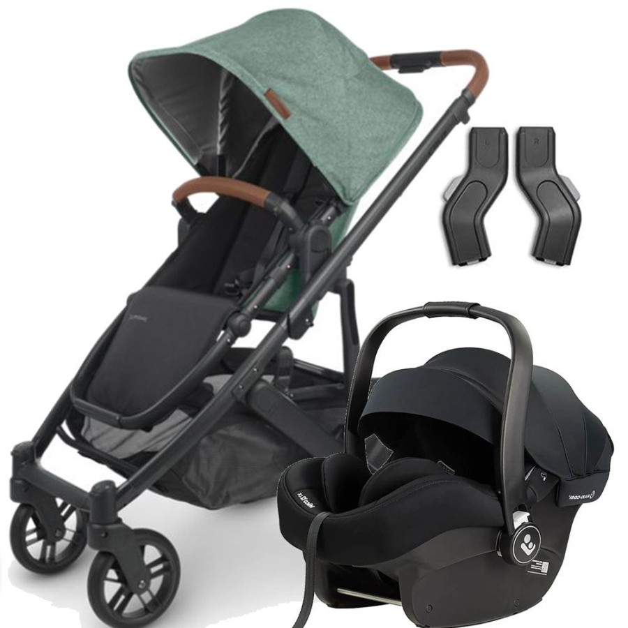 Prams & Strollers Uppababy | Uppababy Cruz V2 ( ) Maxi Cosi Mico 12 Lx (Onyx) Travel System Gwen