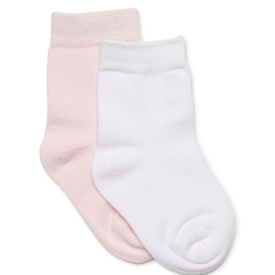 Shop Other Categories Marquise Baby Clothing & Gifts | Marquise 2 Pack Knitted Socks 6-12 Months /Pink White