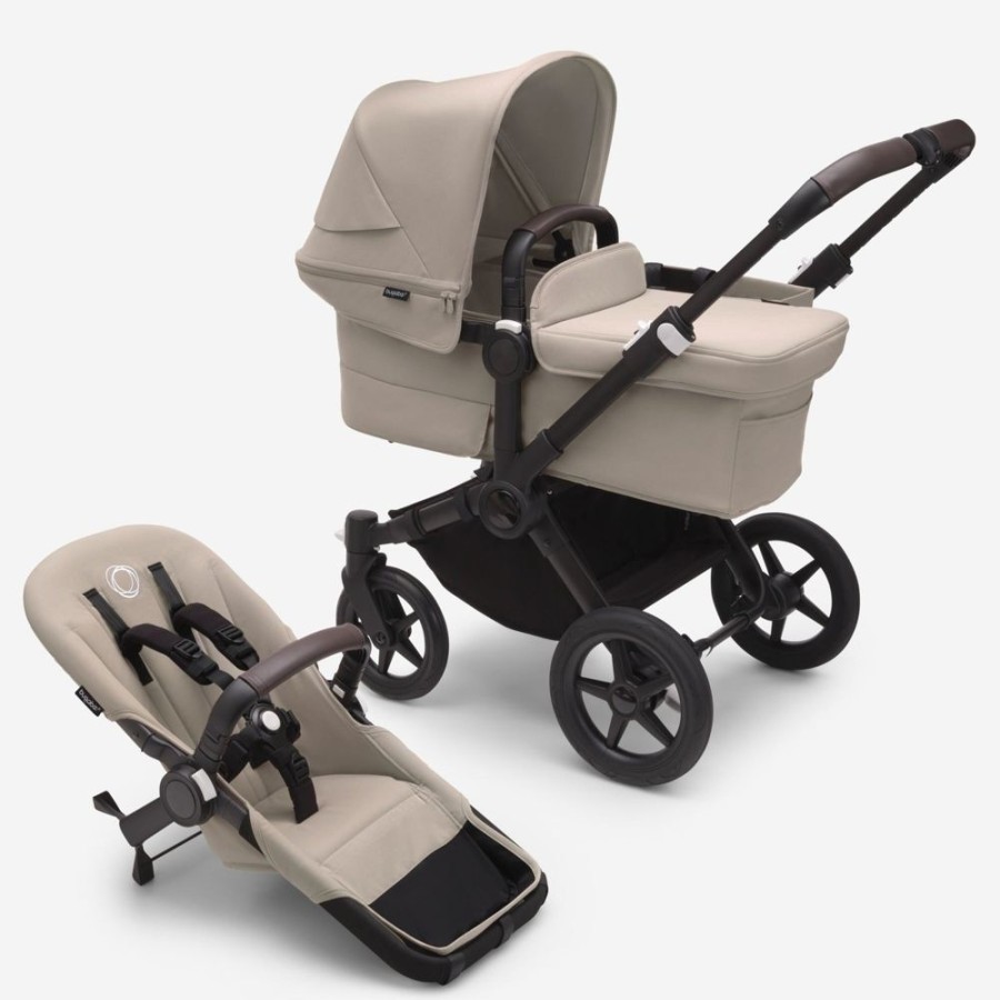 Prams & Strollers Bugaboo | Bugaboo Donkey 5 Mono Pram Black/ Desert Taupe