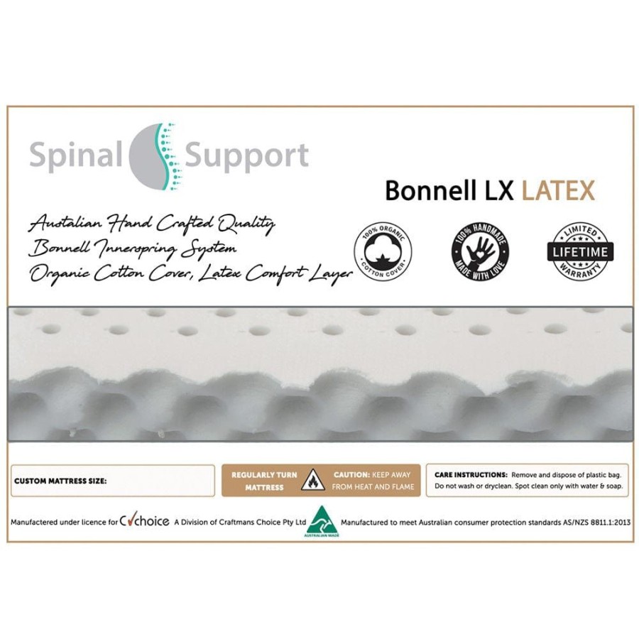 Nursery Furniture Spinal Support | Baby Cot Bonnell Organic Latex Mattress 750 X 1310