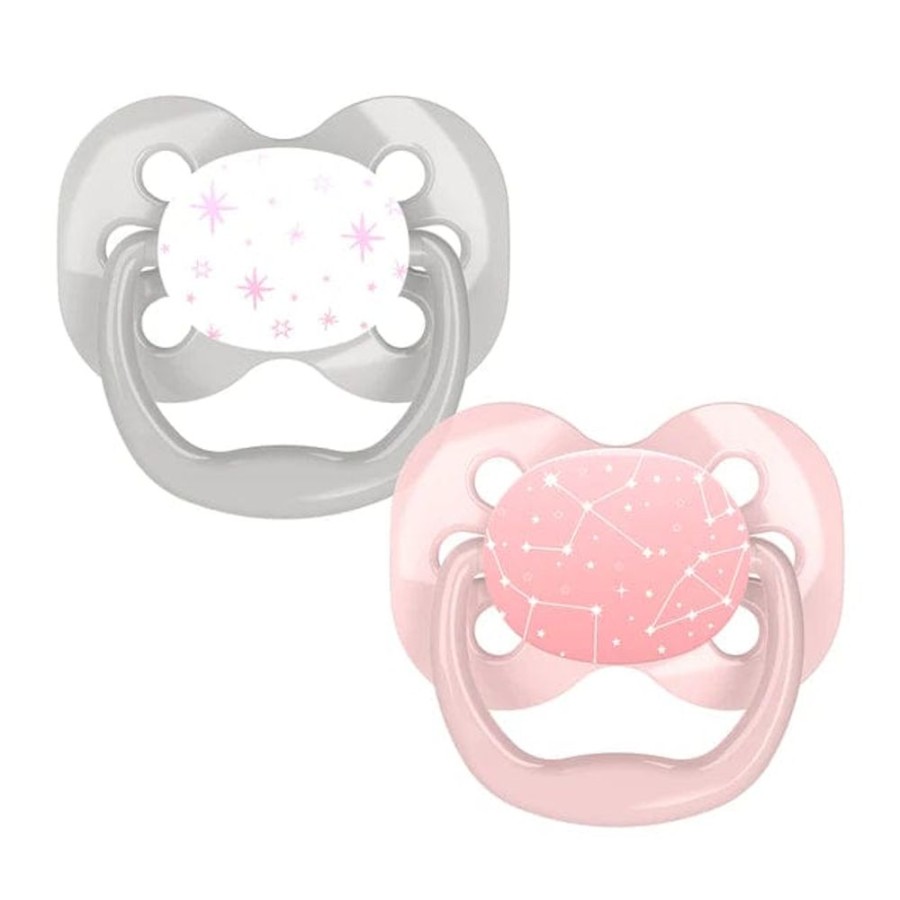 Shop Other Categories Dr Browns Soothers & Dummies | Dr Browns Advantage Soother 0-6 Months Pink Stars