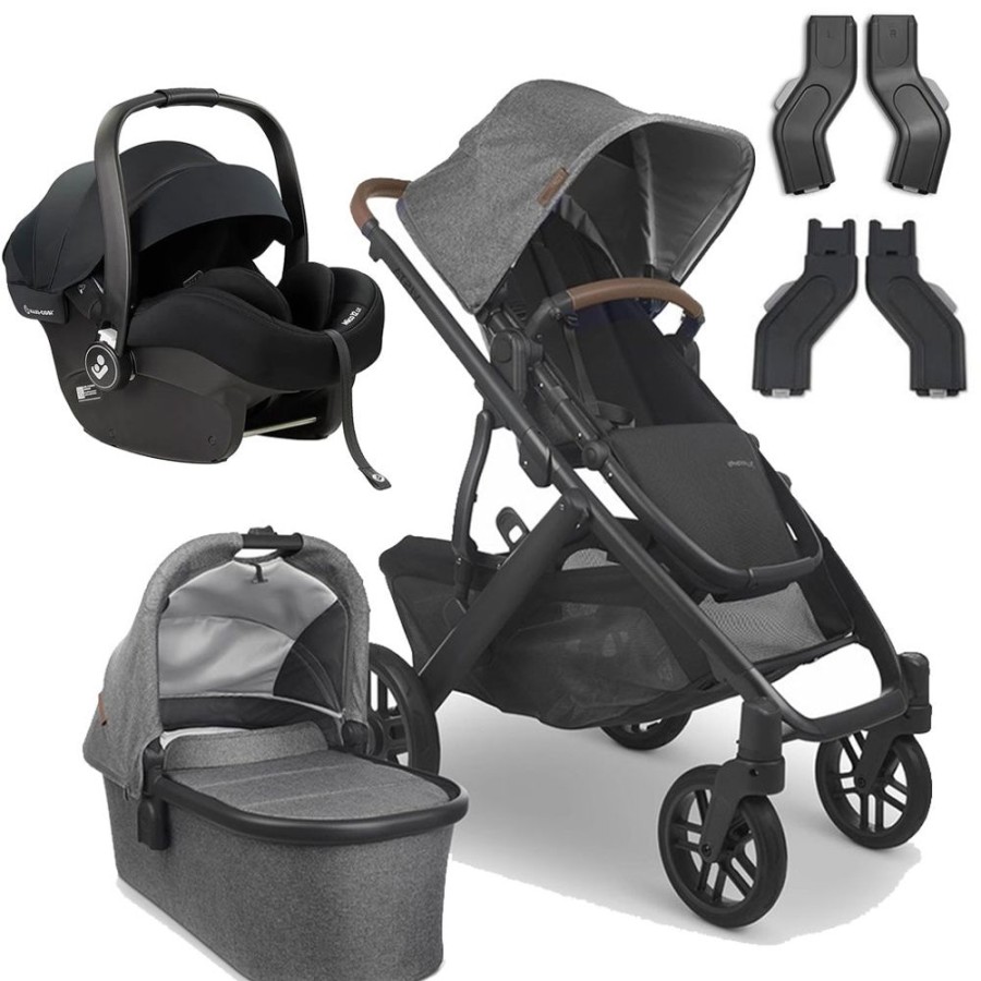 Prams & Strollers Uppababy | Uppababy Vista V2 Pram ( ) Maxi Cosi Mico 12Lx Travel System Greyson