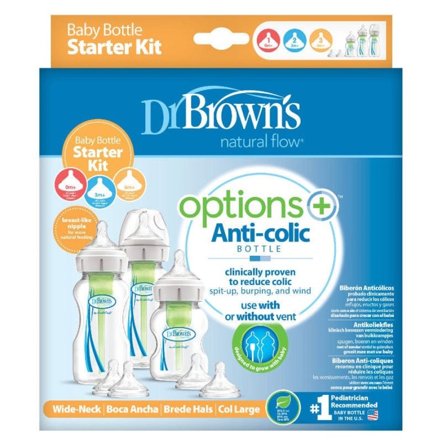 Shop Other Categories Dr Browns Newborn Feeding | Dr Browns Options+ Wide Neck Starter Kit