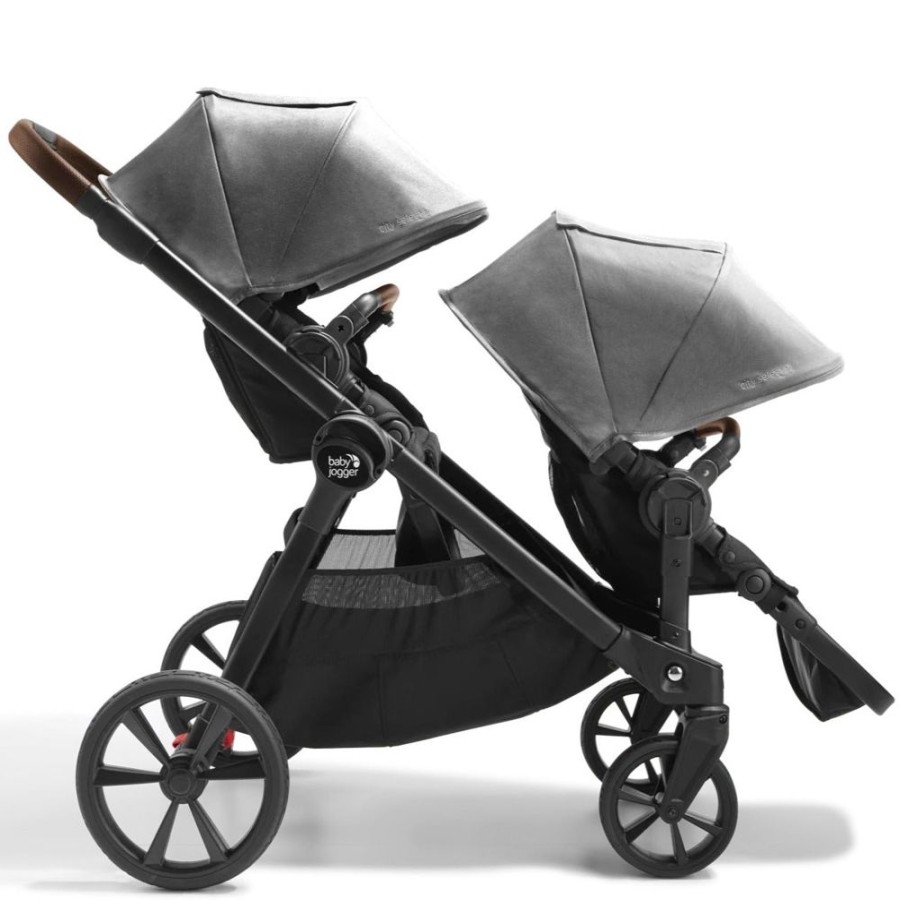 Prams & Strollers Baby Jogger | Baby Jogger City Select 2 Eco Premium Double Pram Bundle ( ) Harbour Grey