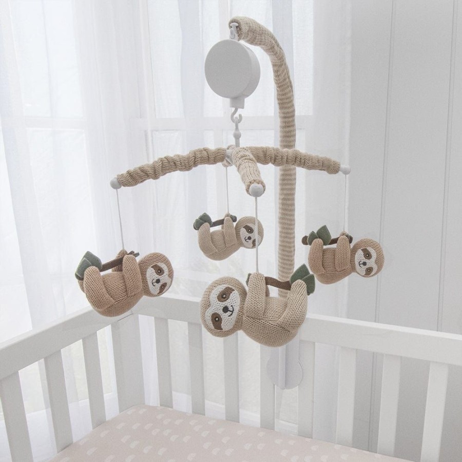 Shop Other Categories Living Textiles Cot Musical Mobiles | Living Textiles Cot Mobile - Sloth Sloth/Rainbow