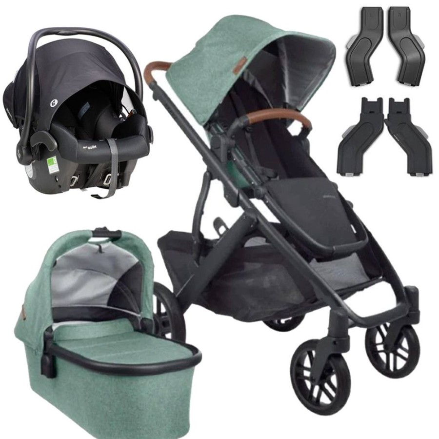 Prams & Strollers Uppababy | Uppababy Vista V2 Pram ( ) Maxi Cosi Mico Plus Isofix Travel System Gwen