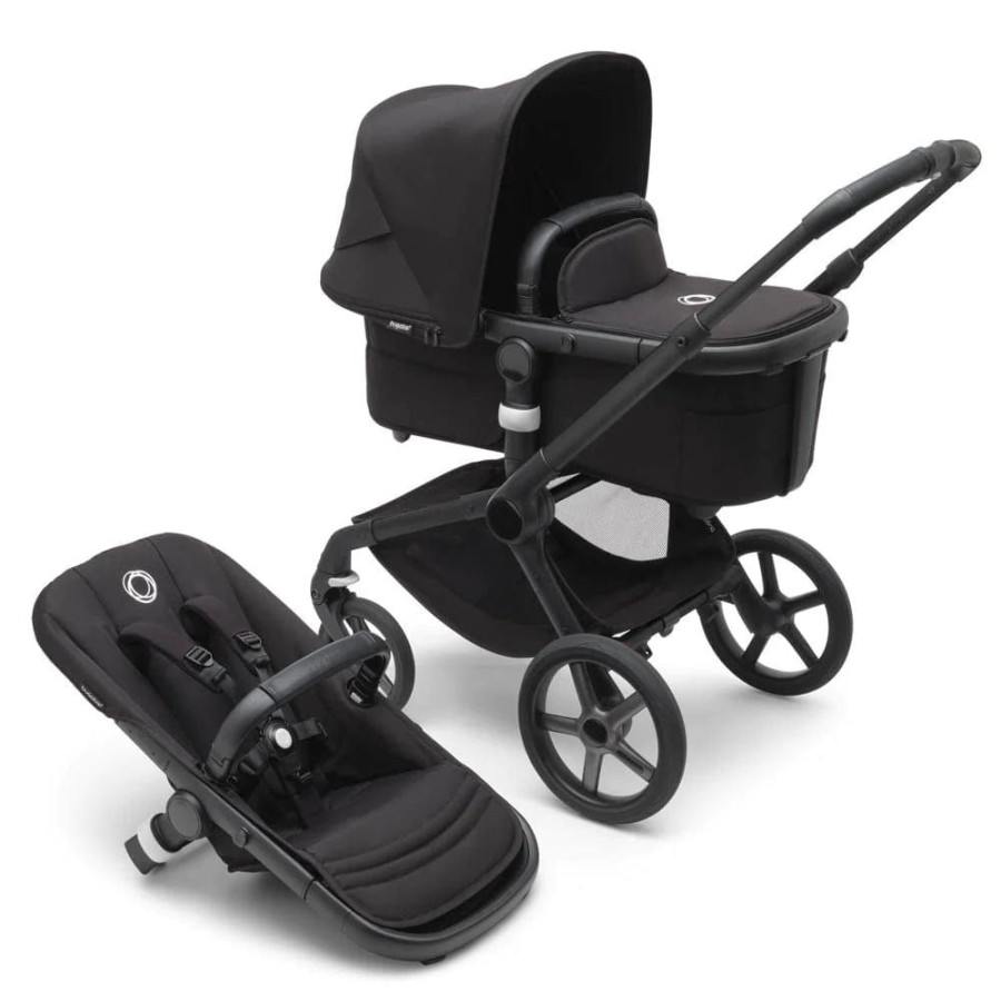 Prams & Strollers Bugaboo | Bugaboo Fox 5 Pram Black/ Midnight Black