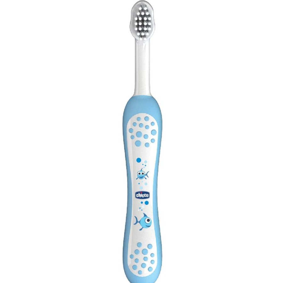 Shop Other Categories Chicco Baby Personal Care | Chicco Toothbrush 6-36M Light Blue