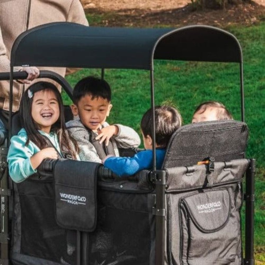 Prams & Strollers Wonderfold | Wonderfold W4 Elite Quad Pram Wagon Grey - Special Order Charcoal