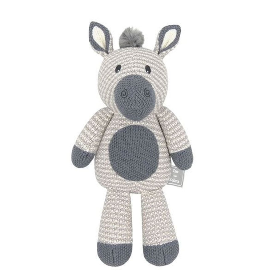 Prams & Strollers Living Textiles Pram & Stroller Toys | Living Textiles Whimsical Softie Toy Zac The Zebra