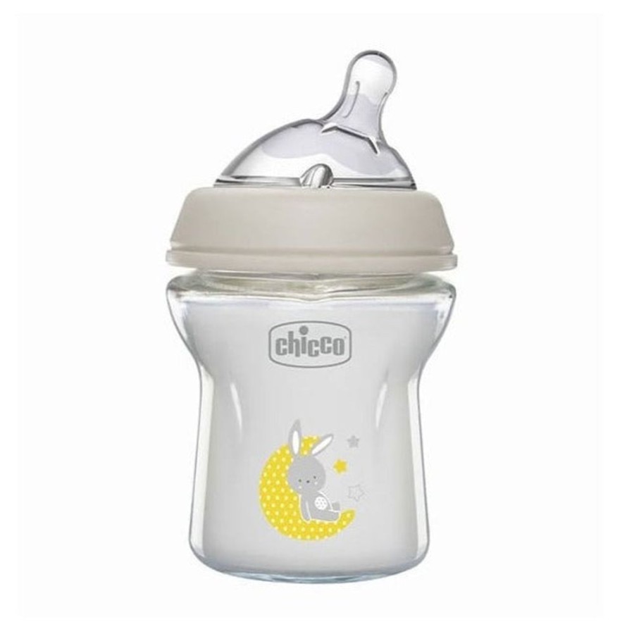 Shop Other Categories Chicco Newborn Feeding | Chicco Natural Feeling Bottle Bunny 150Ml Glass