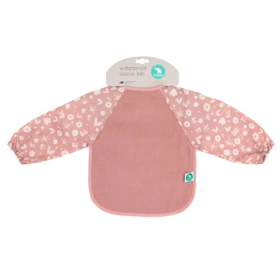 Shop Other Categories All4Ella Feeding Accessories | All4Ella Long Sleeve Bib - Dusty Pink