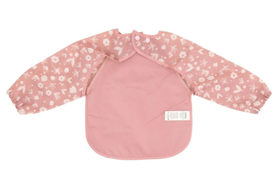 Shop Other Categories All4Ella Feeding Accessories | All4Ella Long Sleeve Bib - Dusty Pink