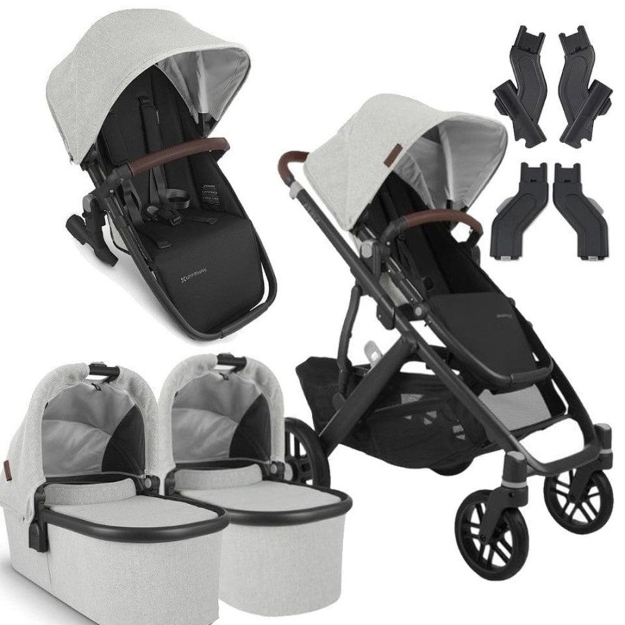 Prams & Strollers Uppababy | Uppababy Vista V2 Twin Pram Package ( ) Anthony