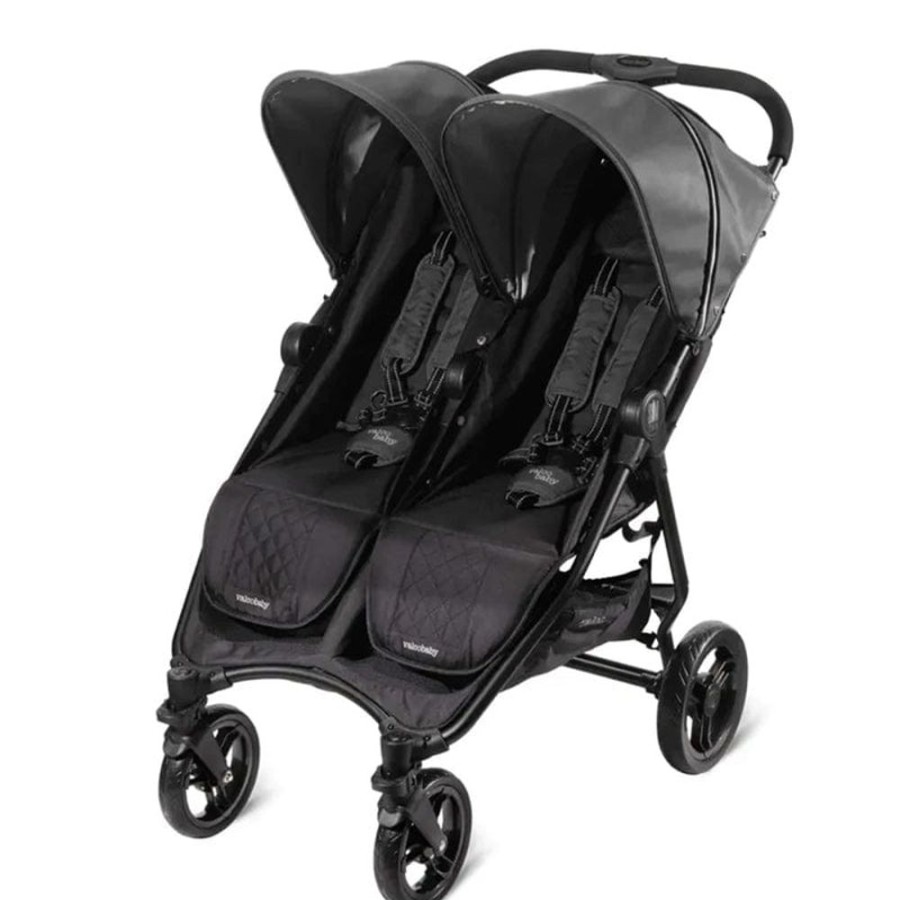 Prams & Strollers Valco Baby | Valco Baby Slim Twin Stroller Licorice