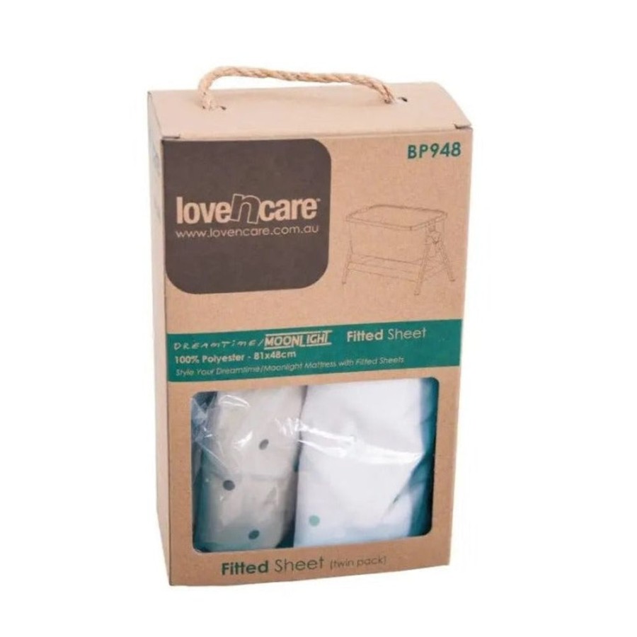 Shop Other Categories Love N Care Bassinet & Cot Linen | Love N Care Fitted Sheets For Dreamtime & Moonlight Co Sleeper