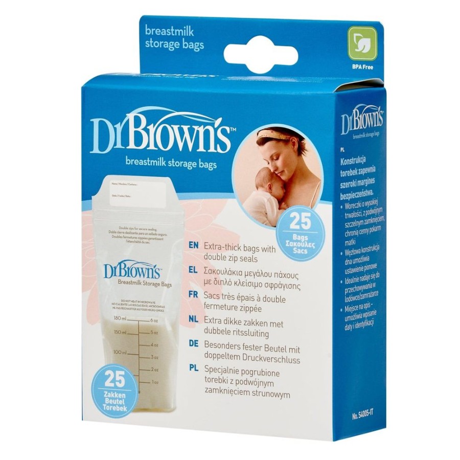 Shop Other Categories Dr Browns Breast Pumps & Steriliser | Dr Browns Breastmilk Storage Bags 25 Pack