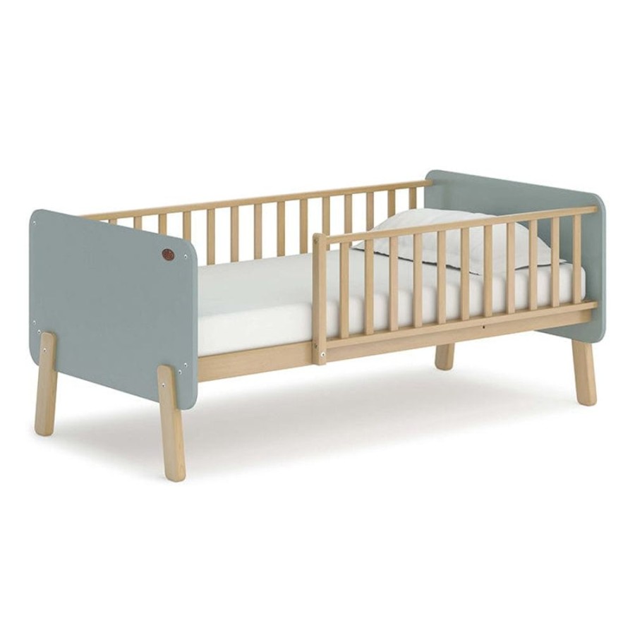 Nursery Furniture Boori Kids | Boori Natty Bedside Bed V23 And Mattress Package Blueberry And Almond Blueberry/Almond