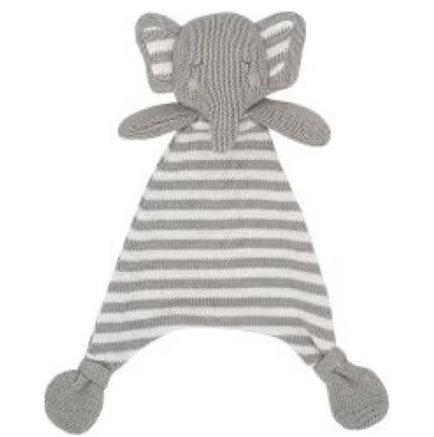 Shop Other Categories Living Textiles Baby Clothing & Gifts | Living Textiles Knit Security Blanket Eli The Elephant