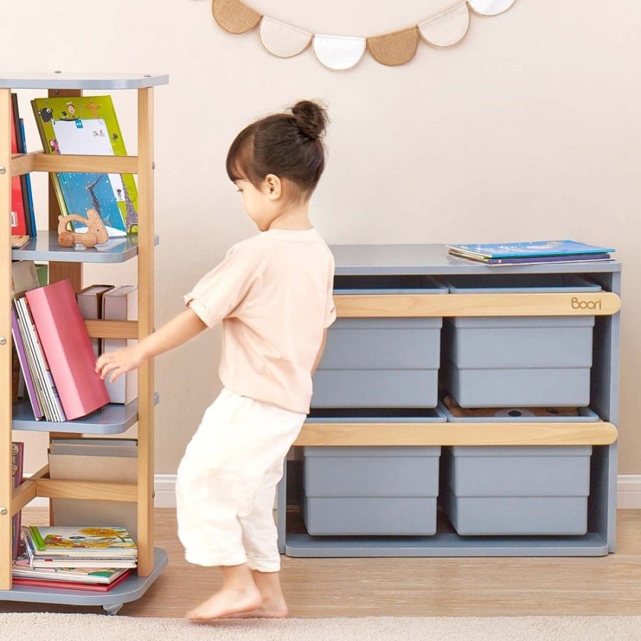 Nursery Furniture Boori Kids | Boori Tidy Toy Cabinet Blueberry And Almond - Pre Order Mid February Blueberry/Almond