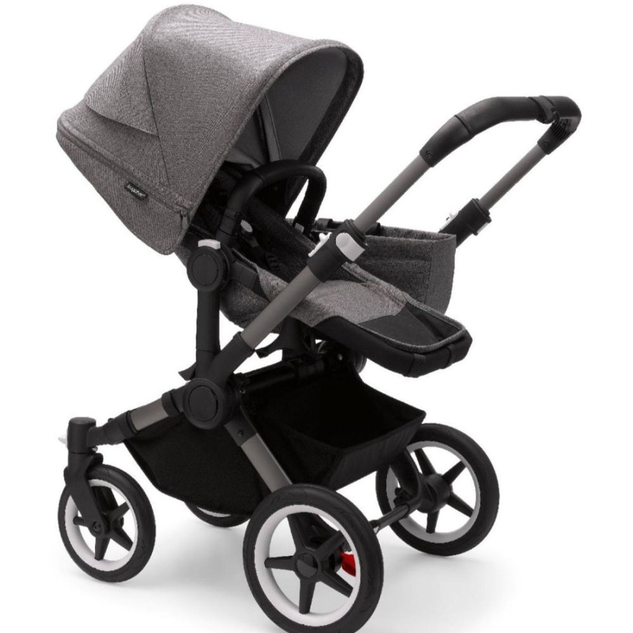 Prams & Strollers Bugaboo | Bugaboo Donkey 5 Mono Pram Graphite/Grey Melange