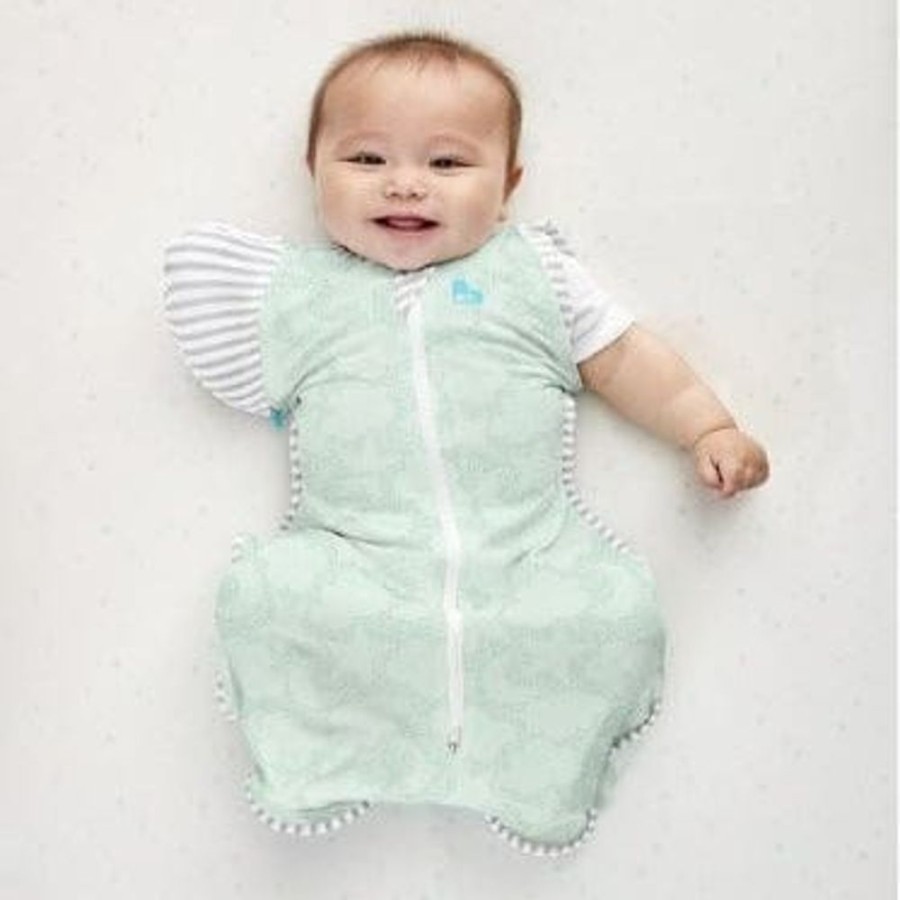 Shop Other Categories Love To Dream Sleeping Bags & Suits | Love To Dream Swaddle Up Transition Bag Organic 1.0 Tog Large Celestial Mint