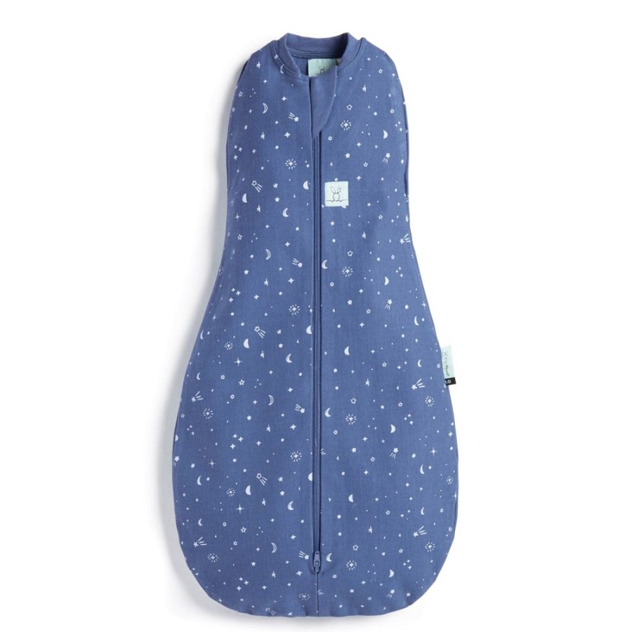 Shop Other Categories ErgoPouch Sleeping Bags & Suits | Ergopouch 1.0 Tog Cocoon Swaddle Bag 0-3 Months Night Sky